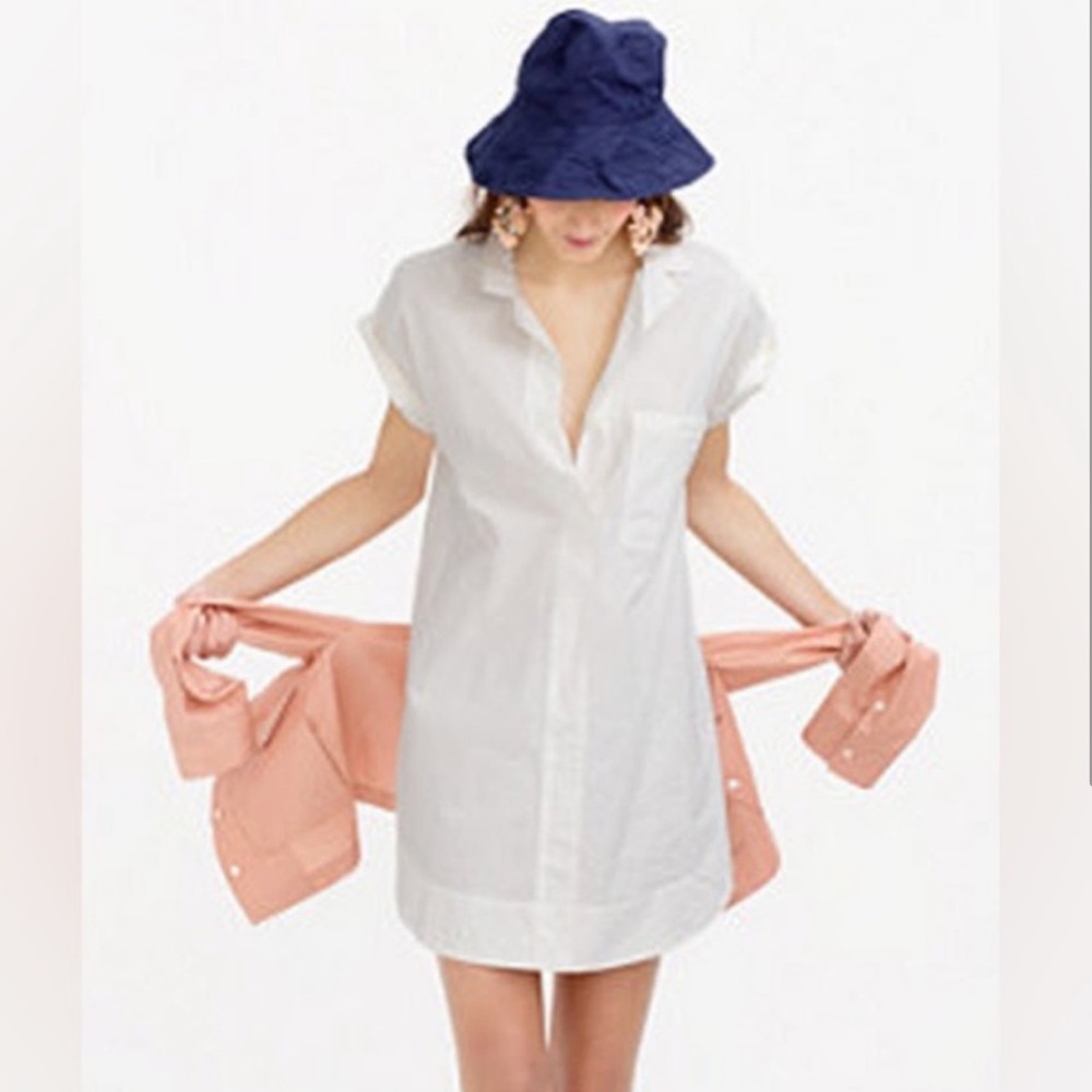 J Crew | White Short Sleeve Dress